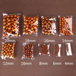 8-500pcs Colors Wood Bead Natural Wooden Beads 4-20mm Eco-Friendly Round Loose Spacer Wood Beads For Bracelet Jewelry Making DIY