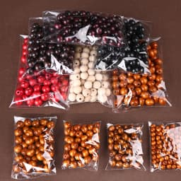 8-500pcs Colors Wood Bead Natural Wooden Beads 4-20mm Eco-Friendly Round Loose Spacer Wood Beads For Bracelet Jewelry Making DIY