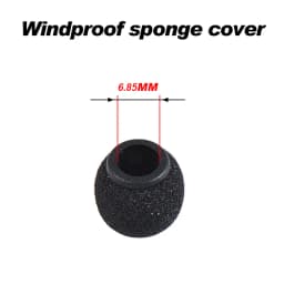 Canfon 2pcs Lavalier Mic foam windscreen Covers with ABS Plastic Holder Compatible for SONY UWP V1/D11D/21 ECM-V1BMP Lav-Mic