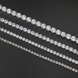 Dazzling Tennis Bracelet For Women Men 4/5mm Shiny Zircon Iced Out Chain Crystal Couple Men's Women's Bracelet Wholesale Jewelry