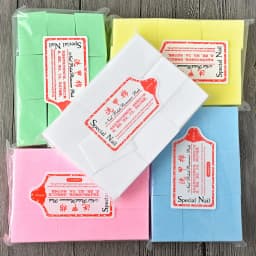 600pcs/Lot Nail Lint-Free Paper Cotton Fiber Tissue 5colors Nails Art Cleanin Cleaner Pad Polish Cotton Remover Sheet Wiper C#13