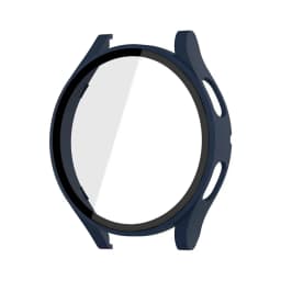 Glass+Matte Watch Cover for Samsung Galaxy Watch 4 Case 44mm 40mm,All Around Coverage Protective Bumpers for Galaxy Watch 5/4