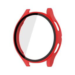 Glass+Matte Watch Cover for Samsung Galaxy Watch 4 Case 44mm 40mm,All Around Coverage Protective Bumpers for Galaxy Watch 5/4