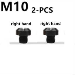 M10x1.25 Motorcycle Mirror Hole Plugs Right Left Screws Bolts Aluminum CNC For Yamaha Honda Kawasaki Suzuki Triumph BMW