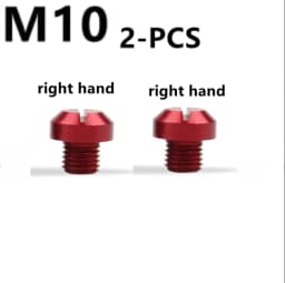 M10x1.25 Motorcycle Mirror Hole Plugs Right Left Screws Bolts Aluminum CNC For Yamaha Honda Kawasaki Suzuki Triumph BMW
