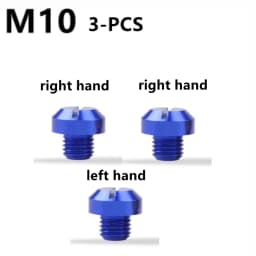 M10x1.25 Motorcycle Mirror Hole Plugs Right Left Screws Bolts Aluminum CNC For Yamaha Honda Kawasaki Suzuki Triumph BMW