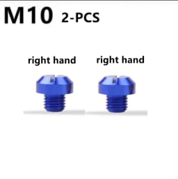 M10x1.25 Motorcycle Mirror Hole Plugs Right Left Screws Bolts Aluminum CNC For Yamaha Honda Kawasaki Suzuki Triumph BMW