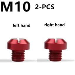 M10x1.25 Motorcycle Mirror Hole Plugs Right Left Screws Bolts Aluminum CNC For Yamaha Honda Kawasaki Suzuki Triumph BMW