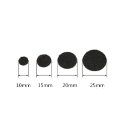 10-25mm Self Adhesive Fastener Tape Dots Strong Glue Magic Sticker Disc White Black Round Coins Hook Loop #Ro