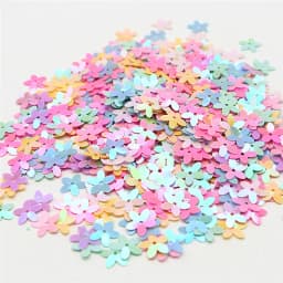 Sequins AB Color 10mm Cup Five Finger Flower Sequins DIY Sewing Wedding Craft Women's Accessories Sequined Trim 10g