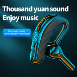 X13 Single Ear Headset with Mic Bluetooth 5.1 Earphone Noise Cancelling Waterproof Earpiece Wireless Handsfree Long Standby Time