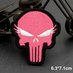 Skull Embroidered Biker Patches Punk Rock Badge Iron on Back for Clothes Stickers Apparel Accessories
