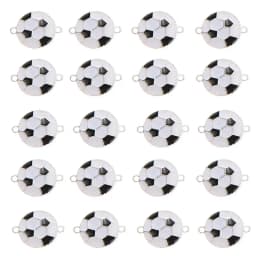 10pcs/lot New Creative Football Alloy Black White Color Charms Connectors For DIY Fashion Earrings Necklace Jewelry Accessories