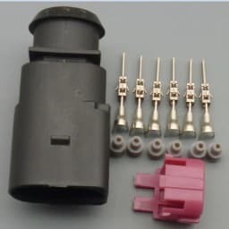 worldgolden 2,3,4,6,8Pin male female Electrical Harness Connector Plug Wiring For VW Audi A4 A6 A8 Q5 Q7 2004 - 2009 1J0973702
