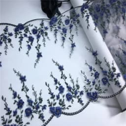 Bilateral Embroidered Lace Trim Net Embroidery Tulle Lace Fabric Mesh DIY Lace Sewing Fabric Bra Crafts for Lingerie Needle Work