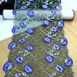 Bilateral Embroidered Lace Trim Net Embroidery Tulle Lace Fabric Mesh DIY Lace Sewing Fabric Bra Crafts for Lingerie Needle Work