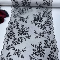 Bilateral Embroidered Lace Trim Net Embroidery Tulle Lace Fabric Mesh DIY Lace Sewing Fabric Bra Crafts for Lingerie Needle Work