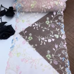 Bilateral Embroidered Lace Trim Net Embroidery Tulle Lace Fabric Mesh DIY Lace Sewing Fabric Bra Crafts for Lingerie Needle Work