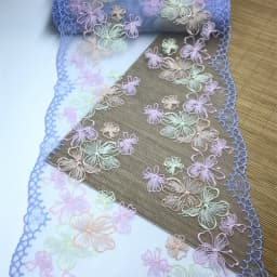 Bilateral Embroidered Lace Trim Net Embroidery Tulle Lace Fabric Mesh DIY Lace Sewing Fabric Bra Crafts for Lingerie Needle Work