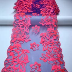 Bilateral Embroidered Lace Trim Net Embroidery Tulle Lace Fabric Mesh DIY Lace Sewing Fabric Bra Crafts for Lingerie Needle Work