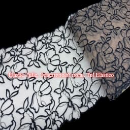 Bilateral Embroidered Lace Trim Net Embroidery Tulle Lace Fabric Mesh DIY Lace Sewing Fabric Bra Crafts for Lingerie Needle Work
