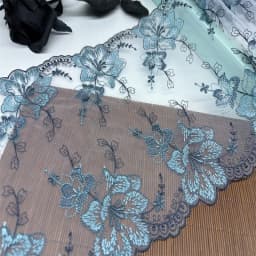 Bilateral Embroidered Lace Trim Net Embroidery Tulle Lace Fabric Mesh DIY Lace Sewing Fabric Bra Crafts for Lingerie Needle Work