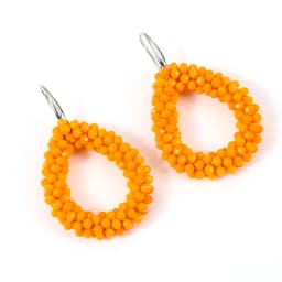 INKDEW New Fashion Water Drop Earrings for Women Faceted Beads Handmade Crystal Big Long Earrings Jewelry Vintage boho EA004