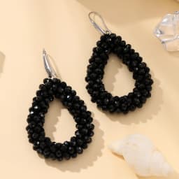 INKDEW New Fashion Water Drop Earrings for Women Faceted Beads Handmade Crystal Big Long Earrings Jewelry Vintage boho EA004