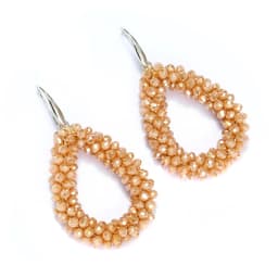 INKDEW New Fashion Water Drop Earrings for Women Faceted Beads Handmade Crystal Big Long Earrings Jewelry Vintage boho EA004