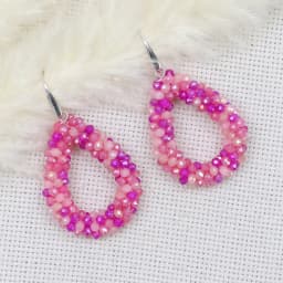 INKDEW New Fashion Water Drop Earrings for Women Faceted Beads Handmade Crystal Big Long Earrings Jewelry Vintage boho EA004