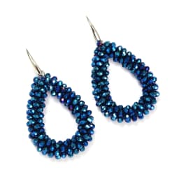 INKDEW New Fashion Water Drop Earrings for Women Faceted Beads Handmade Crystal Big Long Earrings Jewelry Vintage boho EA004