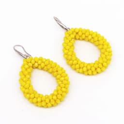 INKDEW New Fashion Water Drop Earrings for Women Faceted Beads Handmade Crystal Big Long Earrings Jewelry Vintage boho EA004