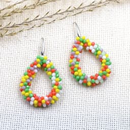 INKDEW New Fashion Water Drop Earrings for Women Faceted Beads Handmade Crystal Big Long Earrings Jewelry Vintage boho EA004