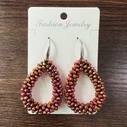 INKDEW New Fashion Water Drop Earrings for Women Faceted Beads Handmade Crystal Big Long Earrings Jewelry Vintage boho EA004