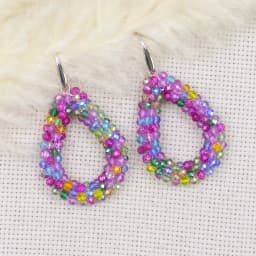 INKDEW New Fashion Water Drop Earrings for Women Faceted Beads Handmade Crystal Big Long Earrings Jewelry Vintage boho EA004
