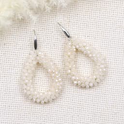 INKDEW New Fashion Water Drop Earrings for Women Faceted Beads Handmade Crystal Big Long Earrings Jewelry Vintage boho EA004