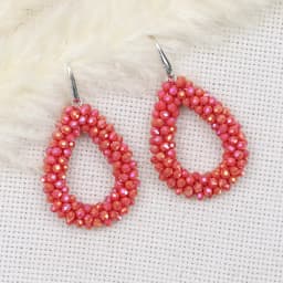 INKDEW New Fashion Water Drop Earrings for Women Faceted Beads Handmade Crystal Big Long Earrings Jewelry Vintage boho EA004