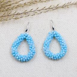 INKDEW New Fashion Water Drop Earrings for Women Faceted Beads Handmade Crystal Big Long Earrings Jewelry Vintage boho EA004