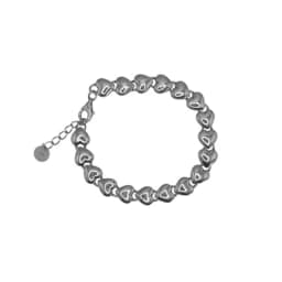 XIYANIKE Silver Color Geometry Double Side Love Heart Stitching Bracelet Femme Unique Design Luxury Jewelry Wholesale