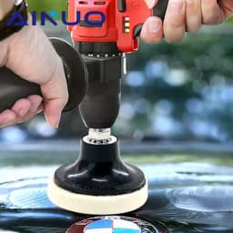 R-Type Compressed Wool Felt Disc Polishing Buffing Pads Wheels Grinding Abrasive Tools for Dremel 1/4" Shank