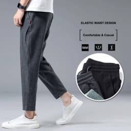 Summer Ice Silk Man Jogger Linen Pants Casual Wide Summer Sweatpants Male Spring Lightweight Halking Harem Trousers