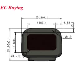 TF-NOVA Linear Spot Laser Radar UART IIC I/O 0.1m-14m Range Single Point Obstacle Avoidance Straight Line Pattern Laser Beam
