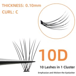 60pcs Individual Cluster Eye Lashes Professional Makeup Grafting Fake False Eyelashes for Eyelash Extensions False Eyelashes Tab
