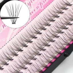 60pcs Individual Cluster Eye Lashes Professional Makeup Grafting Fake False Eyelashes for Eyelash Extensions False Eyelashes Tab
