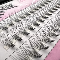 60pcs Individual Cluster Eye Lashes Professional Makeup Grafting Fake False Eyelashes for Eyelash Extensions False Eyelashes Tab
