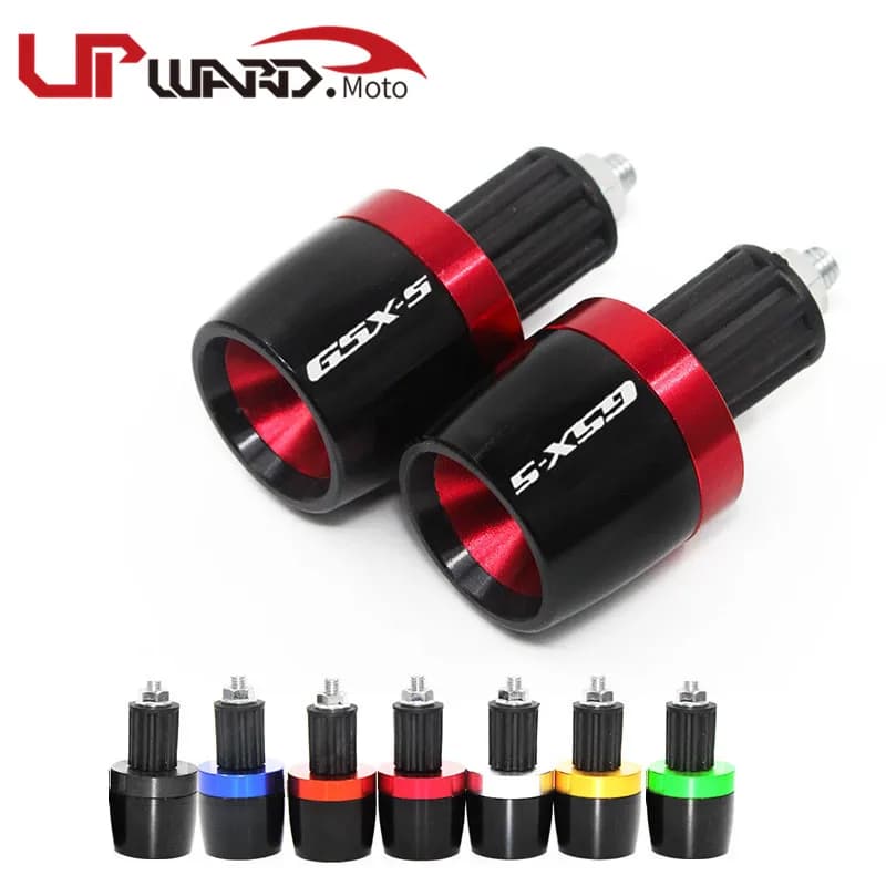 Motorcycle 7/8" 22MM Handlebar Hand Grips Handle Bar End Cap Fit For GSXS GSX-S 125 150 750 1000 F ABS GSXS750 GSXS1000