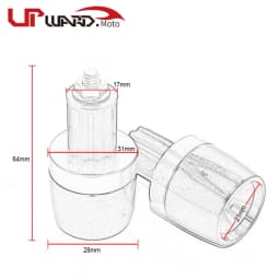 Motorcycle 7/8" 22MM Handlebar Hand Grips Handle Bar End Cap Fit For GSXS GSX-S 125 150 750 1000 F ABS GSXS750 GSXS1000