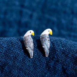 Porcelain Multicolor Ceramic Earrings Anti-allergic Cartoon cute little animal jewelry #LY526 aretes acero inoxidable mujer