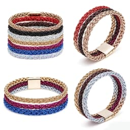 OlingArt 4mm 5M/Lot Gold Silver Metal Colorful Mesh Soft Thread DIY Bracelet/Necklace/Shoes/Hat/Bag Hand Jewelry Making