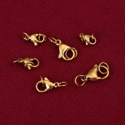 20Pcs Stainless Steel Gold with Jump Ring Lobster Clasp Claw Clasps for Bracelet Necklace Chain Diy Jewelry Making Supplies